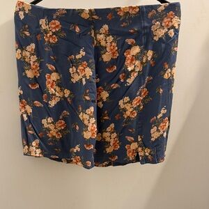 American Eagle Outfitters Floral Mini Skirt - Blue, Pink and, Tan